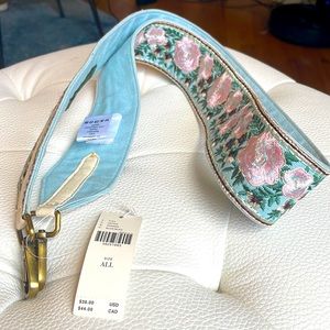 Anthropologie Embroidered Bag Strap